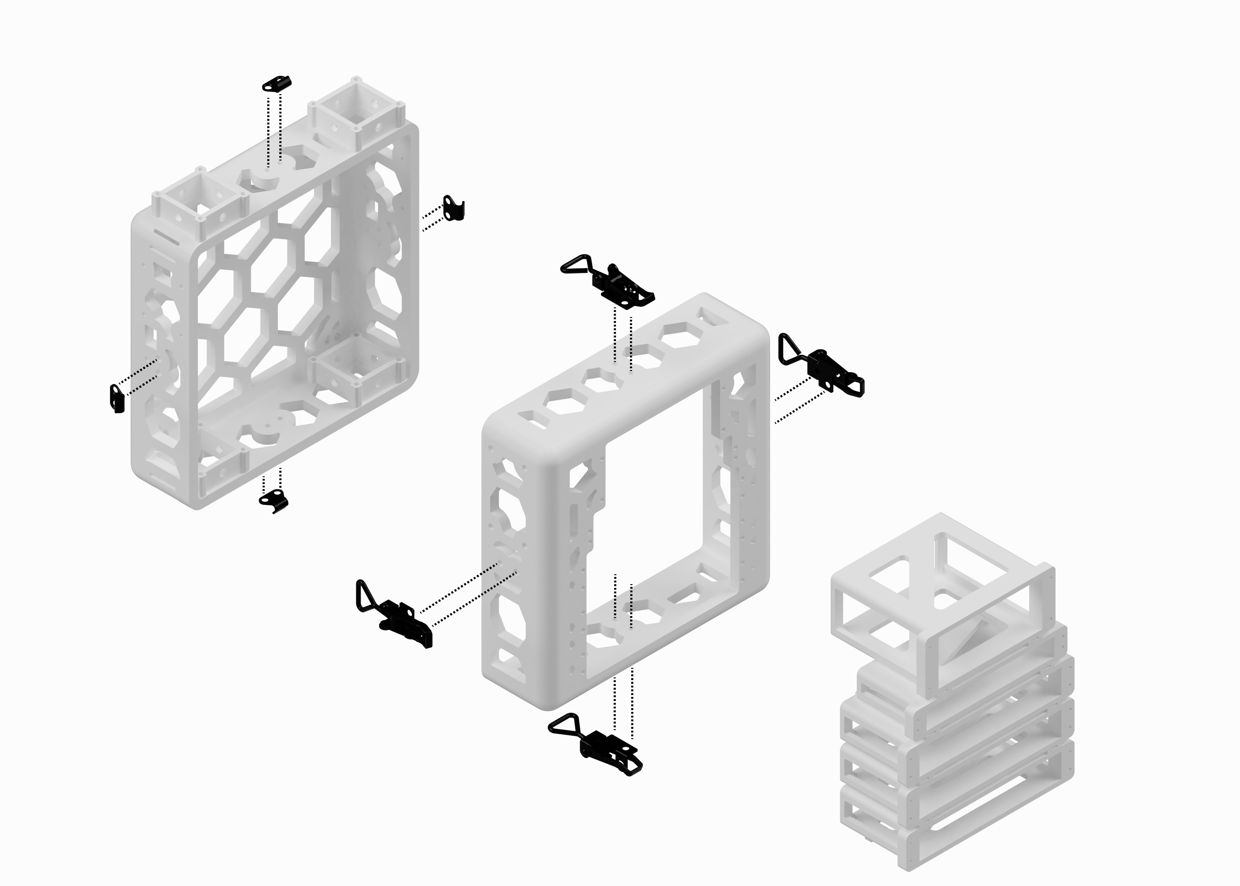 Latch mounting hole locations